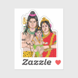 Shiva’s Family Sticker
