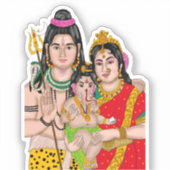 Shiva’s Family Sticker (Voorkant)
