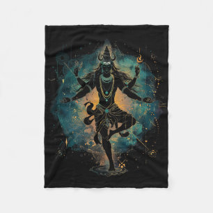 Shiva Spirituele Hindoe God Tandava Dans Yoga Medi Fleece Deken