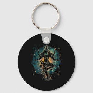 Shiva Spirituele Hindoe God Tandava Dans Yoga Medi Sleutelhanger