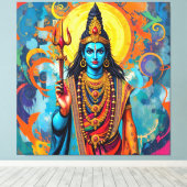 SHIVA THE DESTROYER CANVAS AFDRUK (Insitu (Houten vloer))