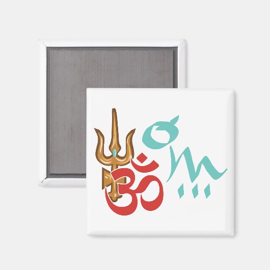 Shiva Trishula OM Magneet (Voorkant / Achterkant)