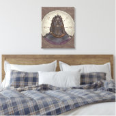 SHIVA ~ Wrapped Canvas Afdruk (Insitu (Slaapkamer))