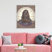 SHIVA ~ Wrapped Canvas Afdruk (Insitu (Woonkamer))