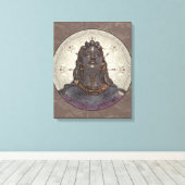 SHIVA ~ Wrapped Canvas Afdruk (Insitu (Houten vloer))