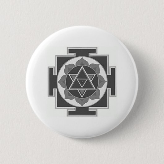 SHIVA YANTRA RONDE BUTTON 5,7 CM (Voorkant)