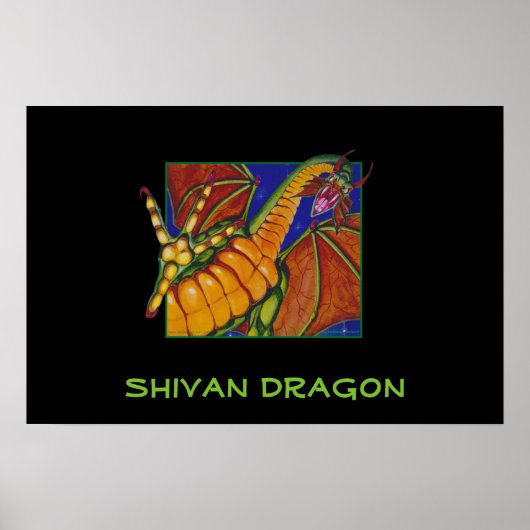 Shivan Dragon Poster (Voorkant)