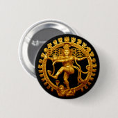 Shiva's Dance Ronde Button 5,7 Cm (Voorkant /achterkant)