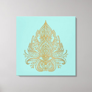 Shiva's oog - omgepakt Canvas Afdruk
