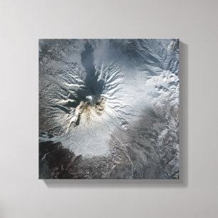 Shiveluch Volcano in Rusland Canvas Afdruk