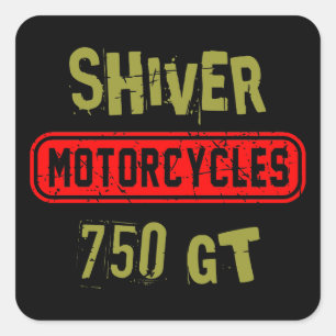 Shiver 750 GT Vierkante Sticker