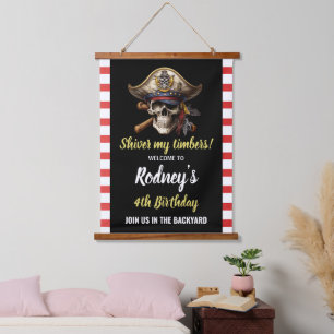 Shiver My Members Piratenpartij Hangend Wandkleed