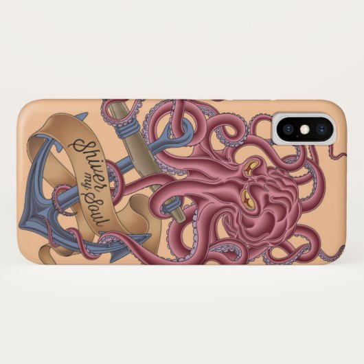 Shiver My Soul | Octopus Tatto Case-Mate iPhone Case (Achterkant (horizontaal))