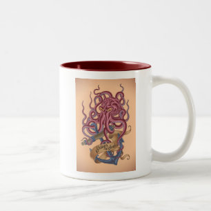 Shiver My Soul Octopus Tatto Tweekleurige Koffiemok