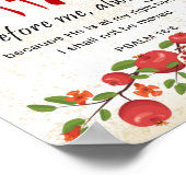 Shiviti Psalm 16 Grenades Anglais Poster d'Art (Coin)