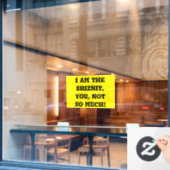 shiznit raamsticker (Cafe Raam)