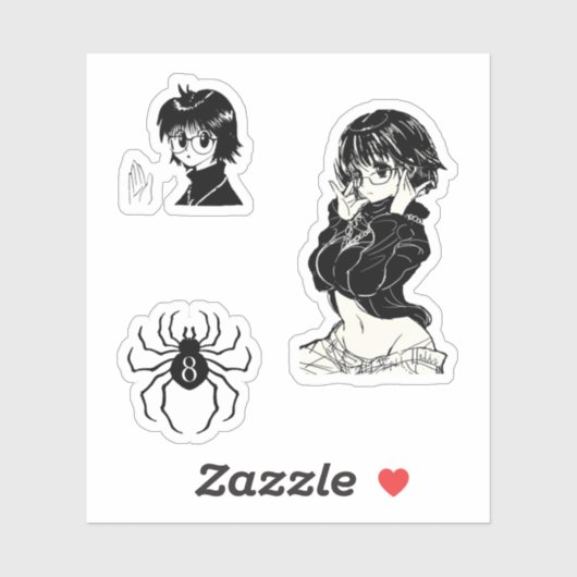 Shizuku Murazaki chasseur x chasseur autocollant p (Feuille)