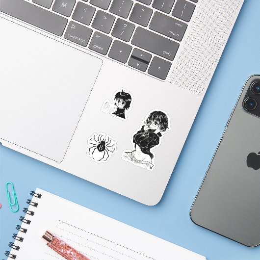 Shizuku Murazaki chasseur x chasseur autocollant p (Ordinateur portable avec iPhone)