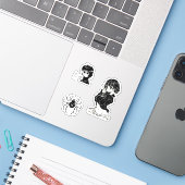 Shizuku Murazaki hunter x hunter sticker pack (Laptop met iPhone)