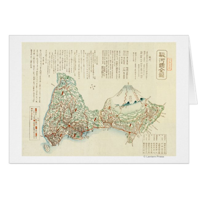Shizuoka-ken, JapanPanoramic Map (Voorkant Horizontaal)
