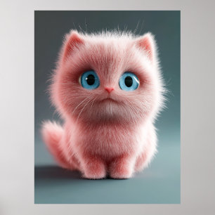 Shmu - De roze kat Poster