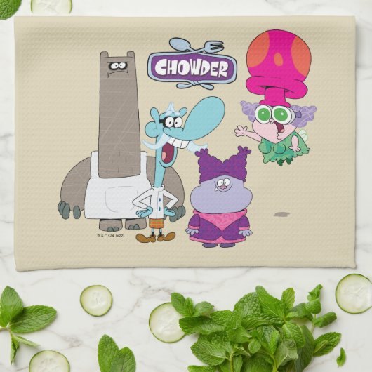 Shnitzel, Mung, Chowder en Truffels Theedoek (Gevouwen)