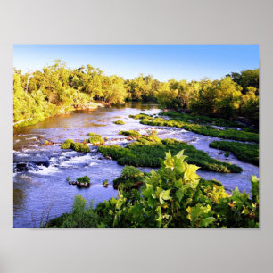 Shoal Creek in Joplin Missouri Sunset Photo Poster