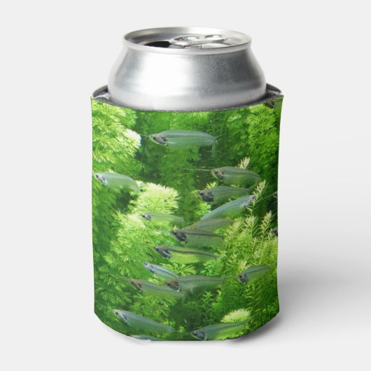 Shoal of Transparent Silver Fish Blikjeskoeler (Blikje Voorkant)