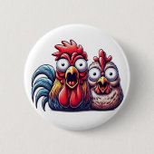 "Shocked Barnyard Duo" Button (Voorkant)
