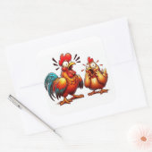 Shocked Chicken Couple Sticker Sheet (Envelop)