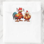 Shocked Chicken Couple Sticker Sheet (Tas)