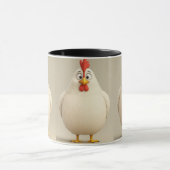 Shocked Chicken Face Mok (Midden)