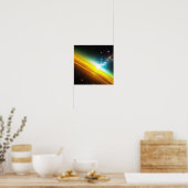 Shockwave of Gold in Space Poster (Cuisine)