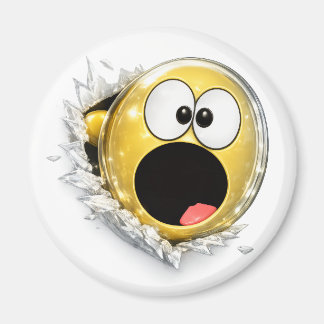 Shocky 3D Emoji Round Magnet Magneet