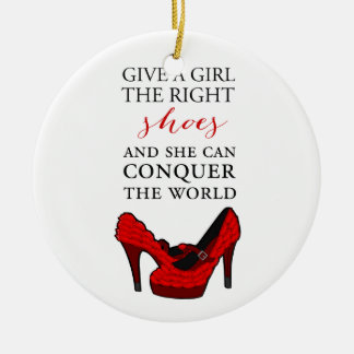 Shoe-aholic, geef een meisje de juiste schoenen. keramisch ornament