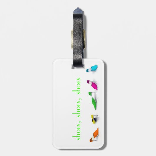 Shoe Diva Bagagelabel (Achterkant verticaal)