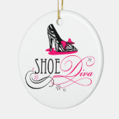 Shoe Diva Zebra Print Ornament (Links)
