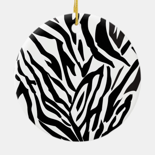 Shoe Diva Zebra Print Ornament (Achterkant)