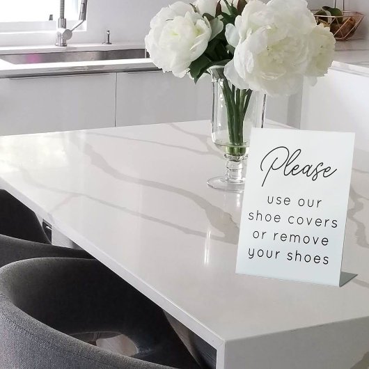 Shoe Hoesje Sign for Realtor Property Showed Reclamebord Met Voetstuk