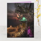 SHOE HOUSE FANTASY BIRTHDAY KAART (Gele Bloem)