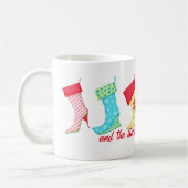 Shoe Lover Modern Boots kerstkousen Koffiemok (Links)