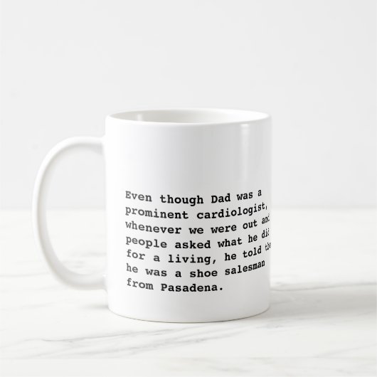 Shoe Salesman Koffiemok (Links)