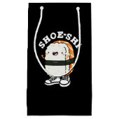 Shoe-shi Funny Sushi Pun Dark BG Klein Cadeauzakje (Voorkant)
