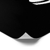 Shoe-shi Funny Sushi Pun Dark BG Poster (Hoek)