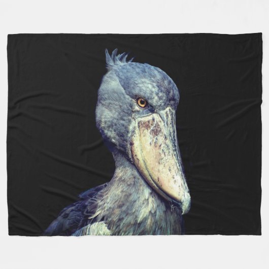 Shoebill Fleece Deken (Voorkant (Horizontaal))