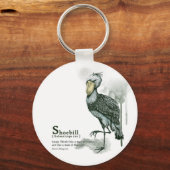 shoebill - ink sleutelhanger (Voorkant)