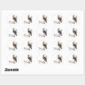 shoebill - mocha ronde sticker (Vel)