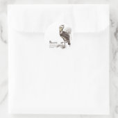 shoebill - mocha ronde sticker (Tas)