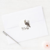 shoebill - mocha ronde sticker (Envelop)