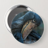 Shoebill Ronde Button 4,0 Cm (Voorkant /achterkant)